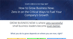 Desktop Screenshot of growbusinessnow.com