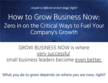 Tablet Screenshot of growbusinessnow.com